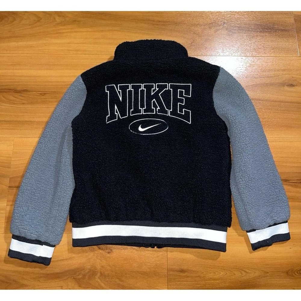Baby Boy Nike "Just Do It" Fleece Sherpa Full Zip Jacket
